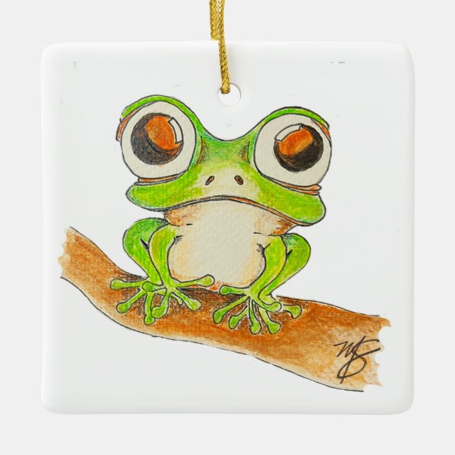 I See You! Ceramic Ornament (Front)
