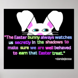 I See You, Easter Bunny Poster
