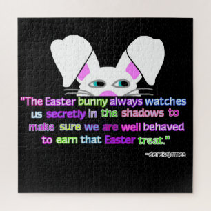 I See You, Easter Bunny Puzzle 20" X 20"