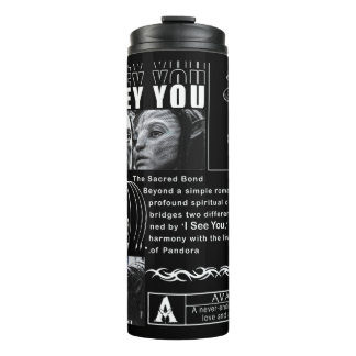 I See You" Soul Connection Art - Minimalist Black  Thermal Tumbler