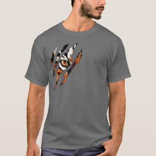 I See You . Tiger Eye And Claw T-Shirt