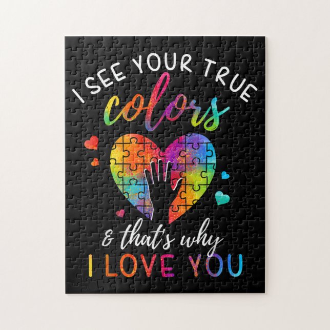 I See Your True Colours, Puzzle World Autism (Vertical)