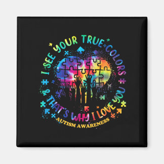 I See Your True Colours Puzzle World Autism Awaren Magnet