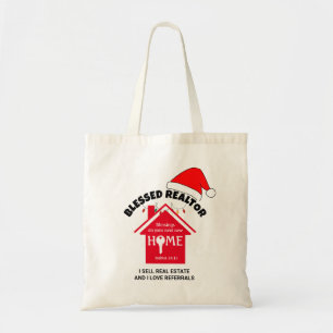I SELL REAL ESTATE Christian Realtor Christmas  Tote Bag