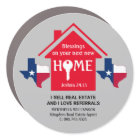 I SELL REAL ESTATE Stylish TEXAN Realtor Round