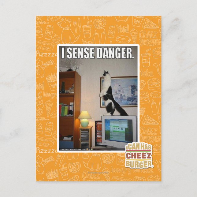 I sense danger postcard (Front)