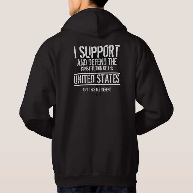 I serve no man hoodie (Back)