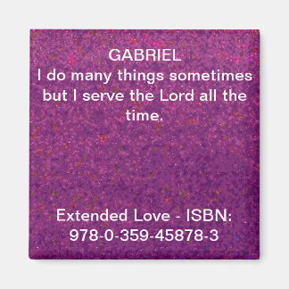 I serve the Lord all the time. Magnet