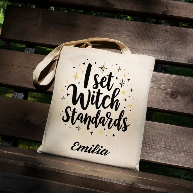 I Set Witch Standards Custom Halloween Tote Bag (Creator Uploaded)