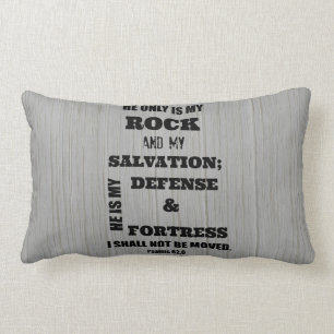 I shall not be Moved Bible Verse Lumbar Cushion