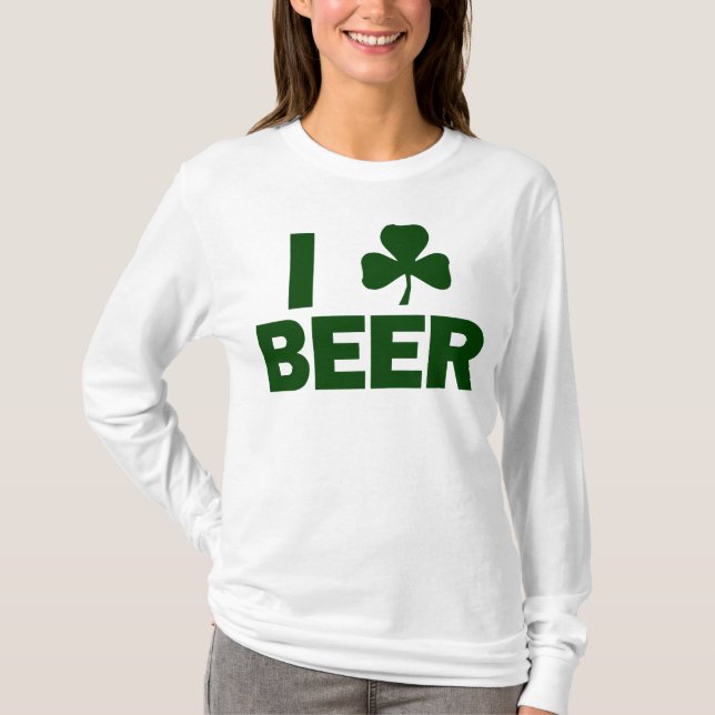 I Shamrock Beer T-Shirt (Front)
