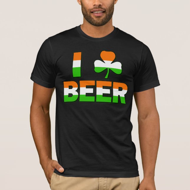 I Shamrock Beer T-Shirt (Front)