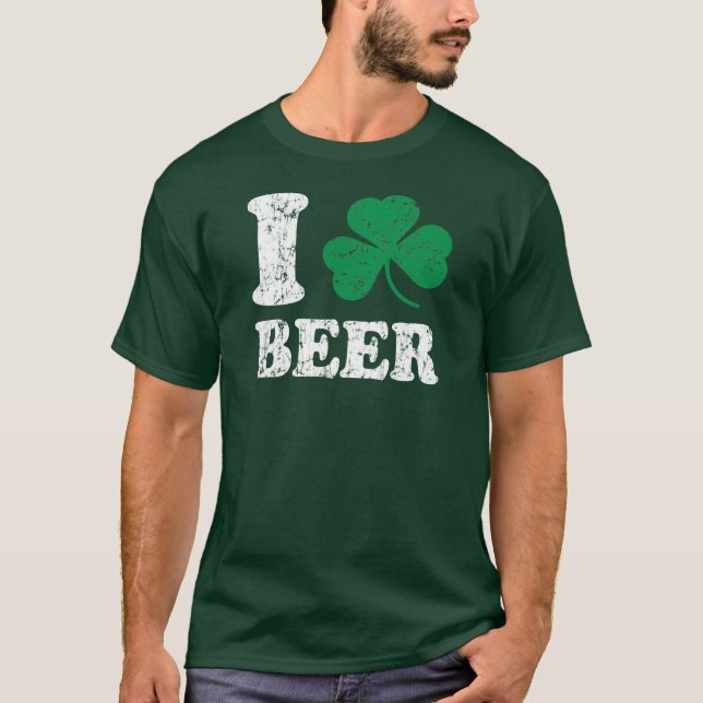 I Shamrock Beer T-Shirt (Front)