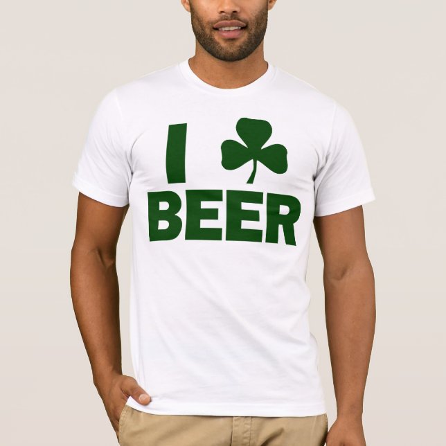 I Shamrock Beer T-Shirt (Front)