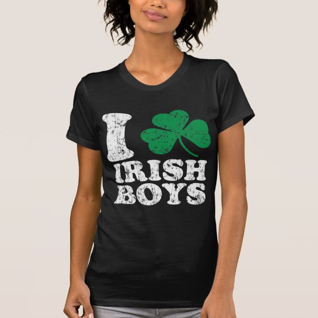 I Shamrock Irish Boys T-Shirt (Front)