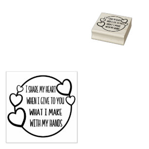 I Share My Heart Card Stamp