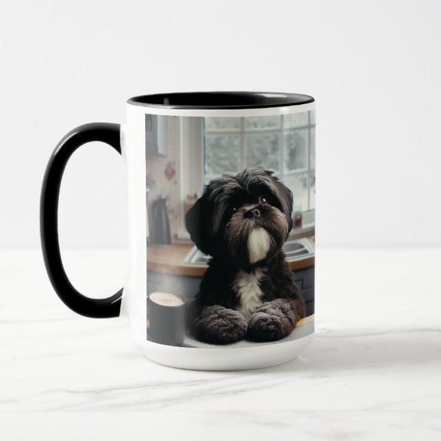 I Shih Tzu Not Christmas Coffee Mug Cup (Left)