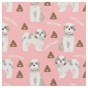 i shih tzu not pink fabric