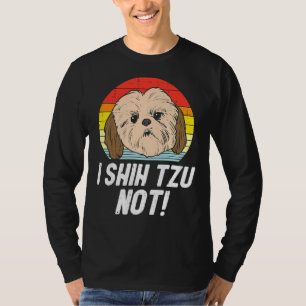 I Shih Tzu Not Sunset Retro Animal Pet Dog Owner T-Shirt