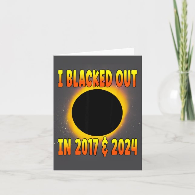 I Shirt Blacked Out 2017 Total Solar Card (Front)