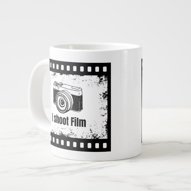I Shoot Film - Film Camera  Large Coffee Mug (Front Left)