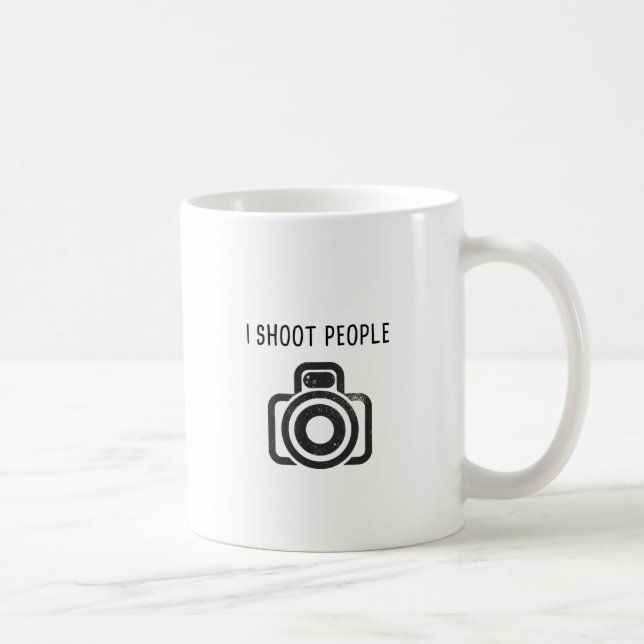I shoot people - camera coffee mug (Right)