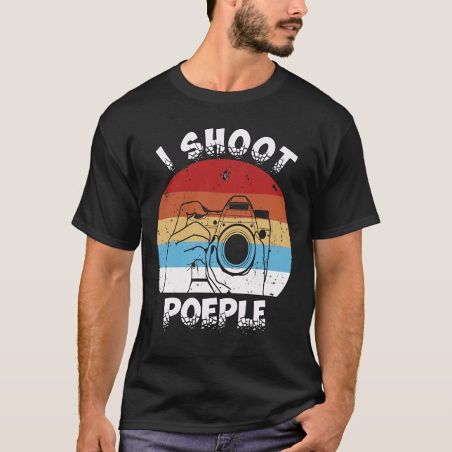 I Shoot People-camera T-Shirt (Front)