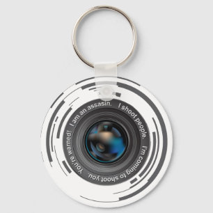 I shoot people key ring