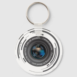 I shoot people key ring