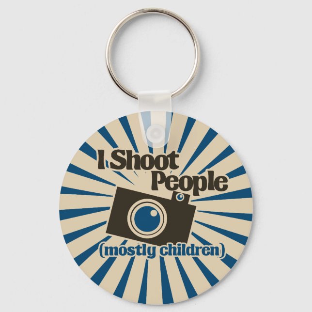 I Shoot People Key Ring (Front)