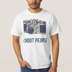 I Shoot People Photography Camera T-Shirt