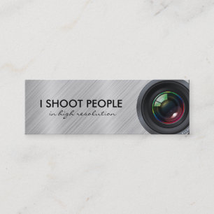 I shoot people - Professional Photographer Mini Business Card