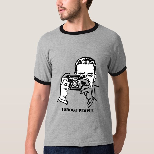 I Shoot People T-Shirt (Front)