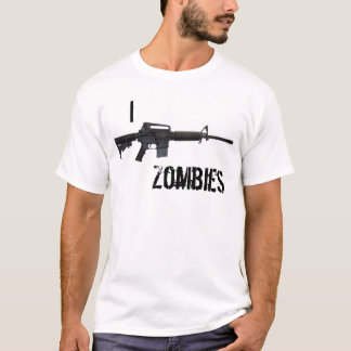 I shoot zombies AR-15 T-Shirt