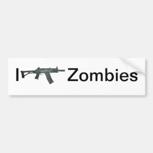 I shoot Zombies Bumper Sticker