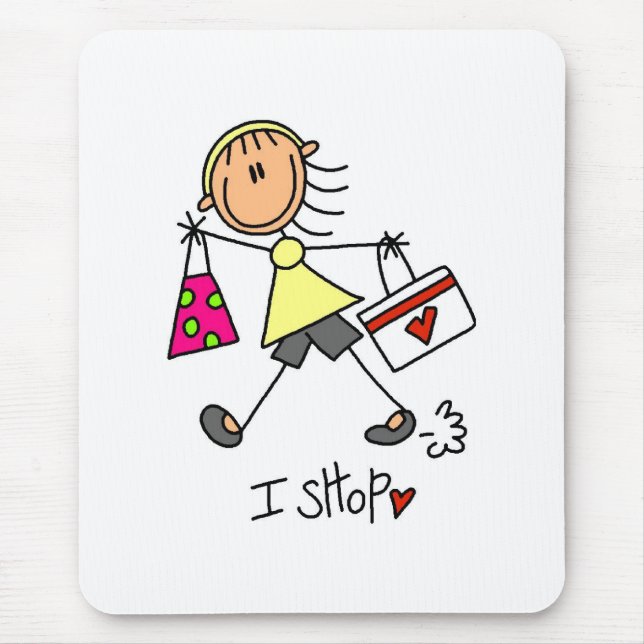I Shop Mouse Pad (Front)