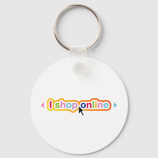 I Shop Online Key Ring (Front)