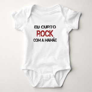 I Short Rock with Mom Baby Bodysuit