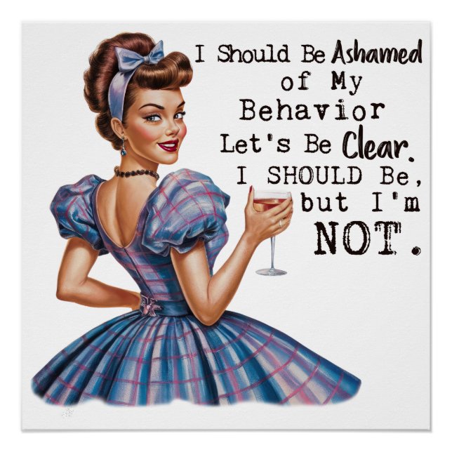 I Should be Ashamed of my Behaviour  Poster (Front)