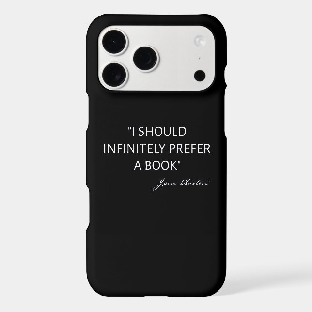 I Should Infinitely Prefer A Book I - Jane Austen (Back)