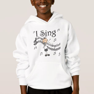 I Sing Musical Stick Figure T-shirts and Gifts