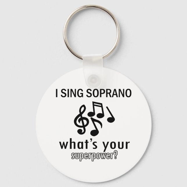 I sing Soprano Key Ring (Front)