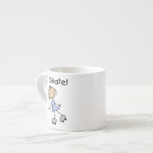 I Skate Girl Roller Skater Espresso Cup