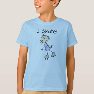 I Skate Girl Roller Skater T-Shirt