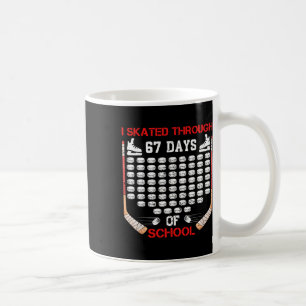 I Skated Through 67 Days Of School Ice Hockey Fan  Coffee Mug