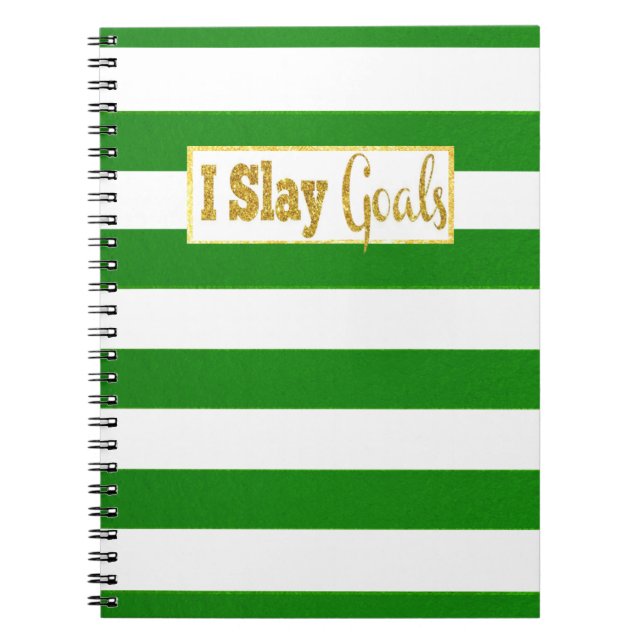 I Slay Goals Notebook (Front)