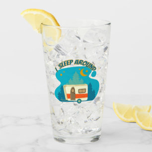 I Sleep Around Camper Van Camping Explorer Nature Glass