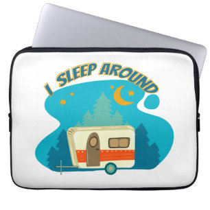 I Sleep Around Camper Van Camping Explorer Nature Laptop Sleeve