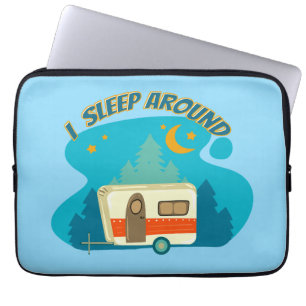I Sleep Around Camper Van Camping Explorer Nature Laptop Sleeve