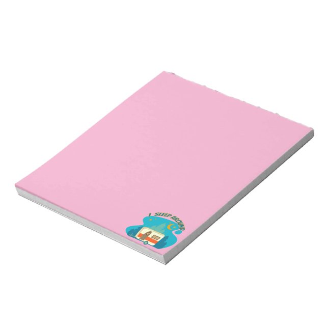 I Sleep Around Camper Van Camping Explorer Nature Notepad (Rotated)